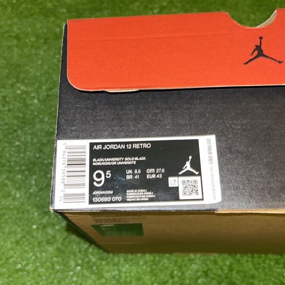 Air Jordan 12 Retro Black University Gold(USED) - Picture 5 of 11